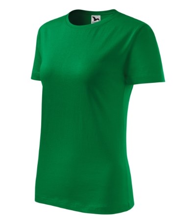 T-shirt dames Classic New oranje - kelly green