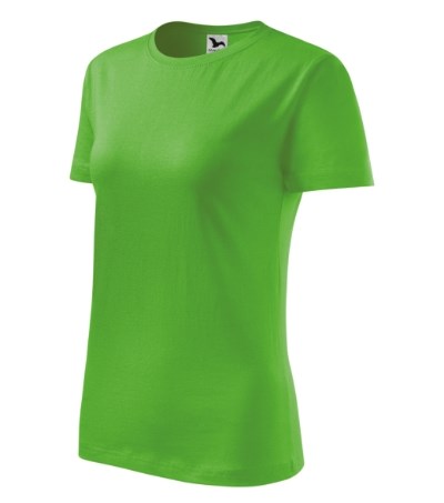 T-shirt dames Classic New oranje - appel groen