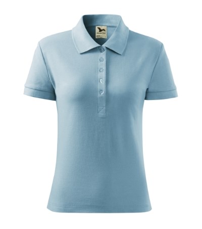 Poloshirt dames Cotton Heavy sky blue
