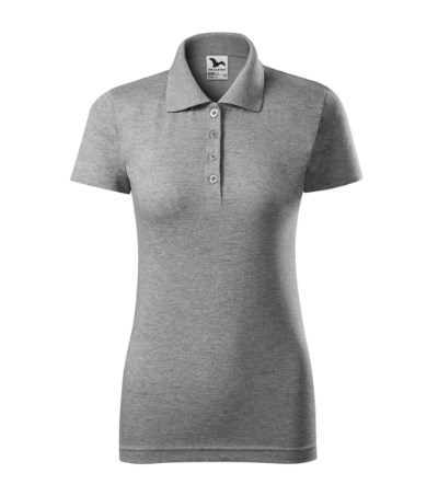 Poloshirt dames Single J. dark gray melange