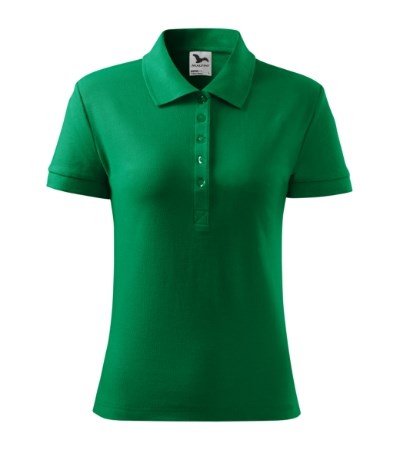Poloshirt dames Cotton Heavy kelly green