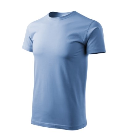 T-shirt uniseks Heavy New oranje - sky blue