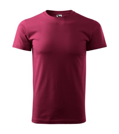 T-shirt uniseks Heavy New garnet