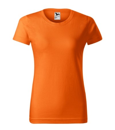 T-shirt dames Basic oranje