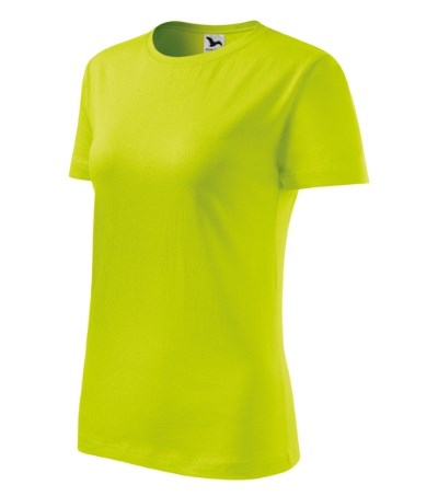 T-shirt dames Classic New oranje - lime punch