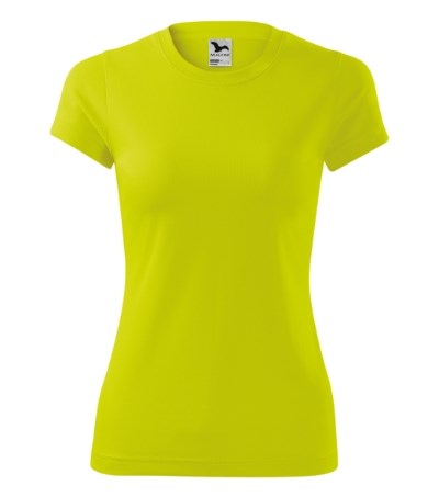 T-shirt dames Fantasy neon geel