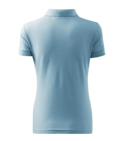 Poloshirt dames Cotton Heavy sky blue