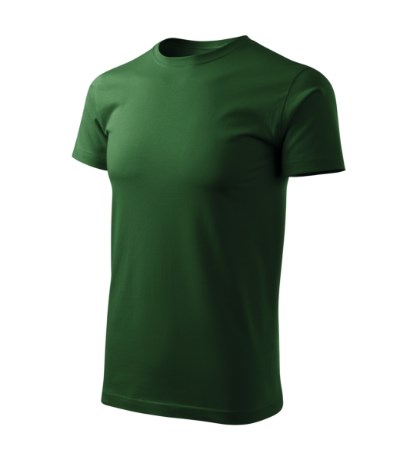 T-shirt heren Basic Free ash melange - bottle green