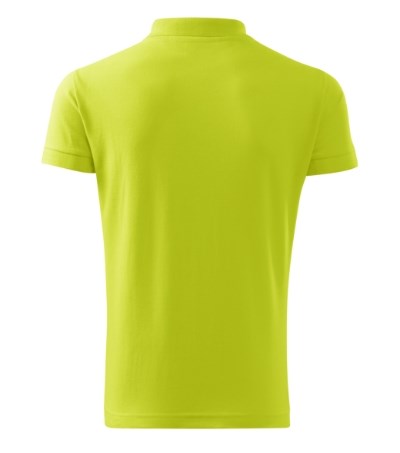 Poloshirt heren Cotton lime punch