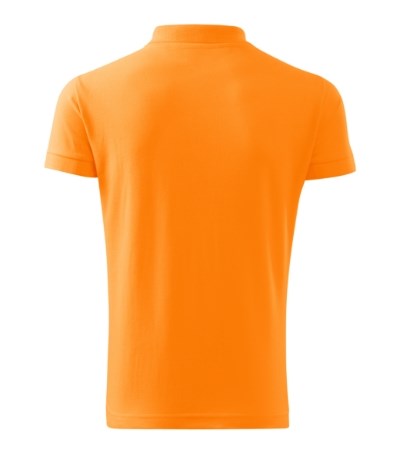 Poloshirt heren Cotton tangerine oranje