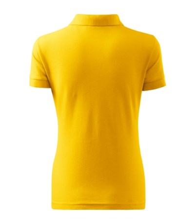 Poloshirt dames Cotton Heavy geel