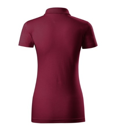 Poloshirt dames Single J. garnet