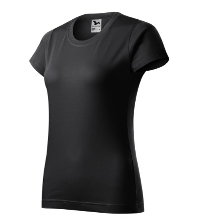 T-shirt dames Basic licht khaki - ebony gray