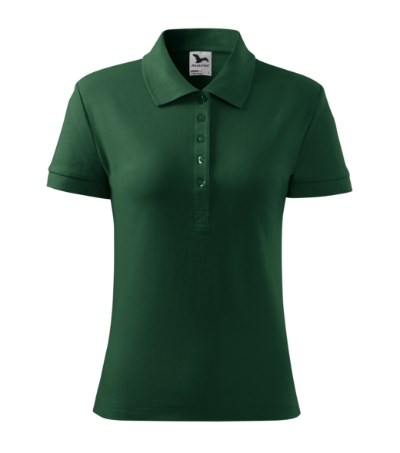 Poloshirt dames Cotton Heavy dark green