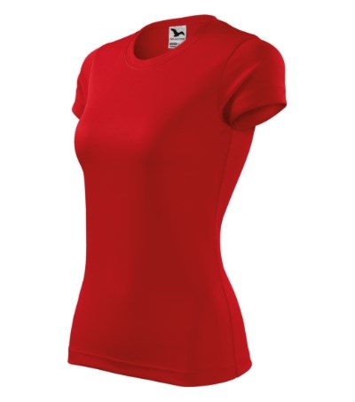 T-shirt dames Fantasy Wit - rood
