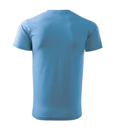 T-shirt heren Basic Free azuur blauw
