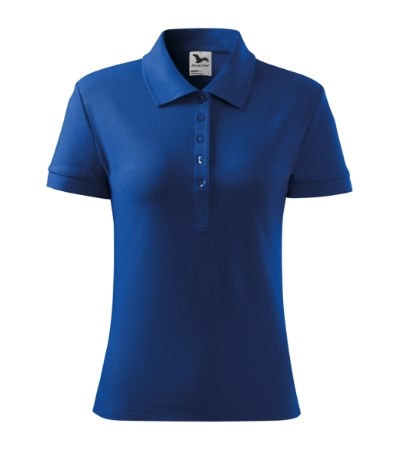 Poloshirt dames Cotton Heavy royal blue