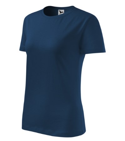 T-shirt dames Classic New oranje - midnight blue