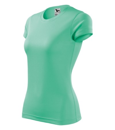 T-shirt dames Fantasy Wit - mint