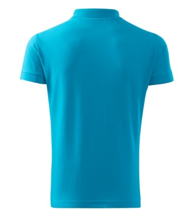 Poloshirt heren Cotton blue atoll