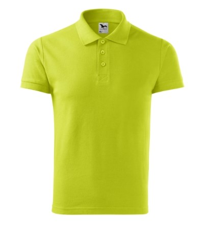 Poloshirt heren Cotton lime punch