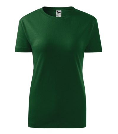 T-shirt dames Classic New bottle green