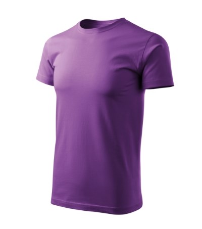 T-shirt heren Basic Free ash melange - paars