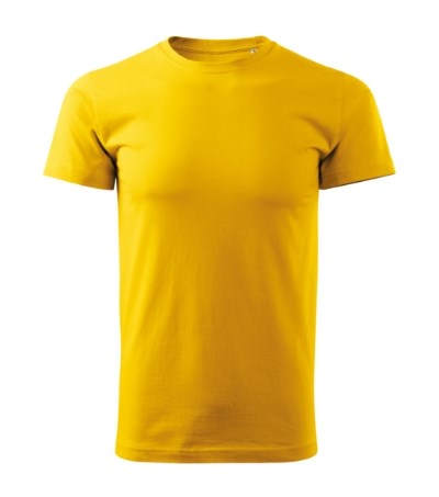 T-shirt heren Basic Free geel