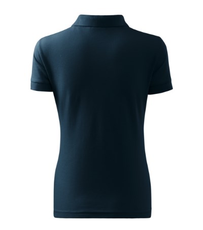 Poloshirt dames Cotton Heavy navy blue