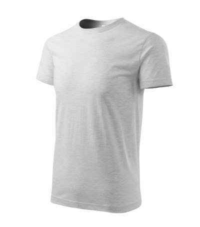 T-shirt uniseks Heavy New oranje - ash melange