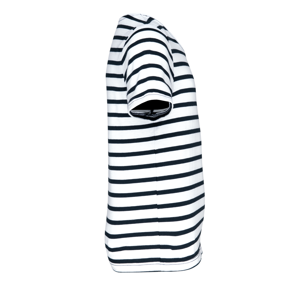 K379 - Gestreept T-shirt met zak en korte mouwen kids K379 - Gestreept T-shirt met zak en korte mouwen kids