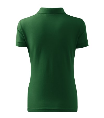 Poloshirt dames Cotton Heavy bottle green
