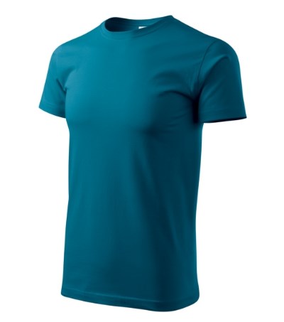 T-shirt uniseks Heavy New oranje - petrol blue