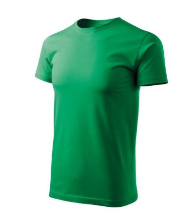 T-shirt heren Basic Free ash melange - kelly green