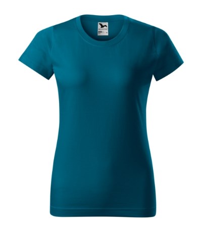 T-shirt dames Basic petrol blue