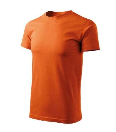 T-shirt heren Basic Free ash melange - oranje