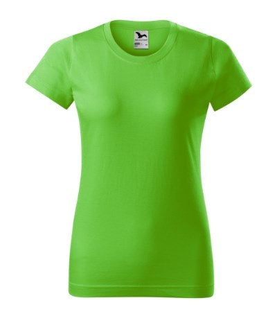 T-shirt dames Basic appel groen