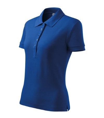 Poloshirt dames Cotton Heavy Wit - royal blue