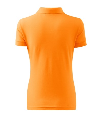 Poloshirt dames Cotton Heavy tangerine oranje