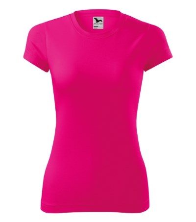 T-shirt dames Fantasy neon rose