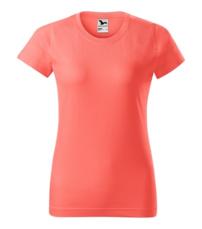 T-shirt dames Basic coral