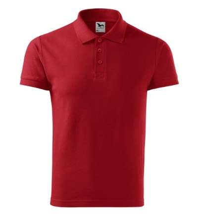 Poloshirt heren Cotton rood