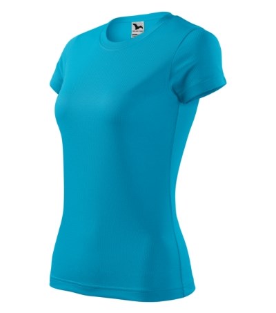 T-shirt dames Fantasy Wit - blue atoll