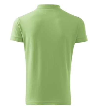 Poloshirt heren Cotton gras groen