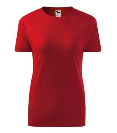 T-shirt dames Classic New rood