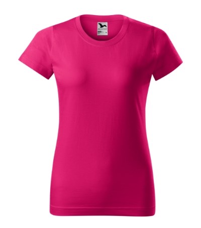 T-shirt dames Basic raspberry rose