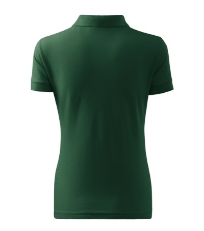 Poloshirt dames Cotton Heavy dark green