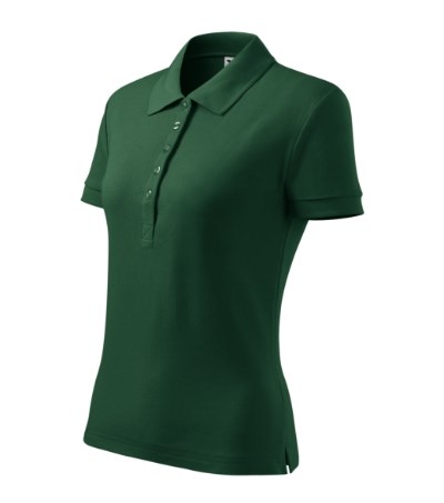 Poloshirt dames Cotton Heavy Wit - dark green