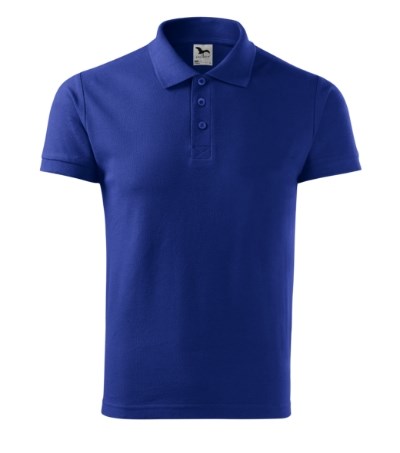 Poloshirt heren Cotton royal blue