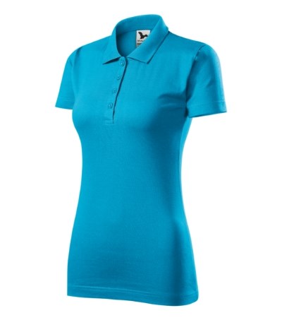 Poloshirt dames Single J. sky blue - blue atoll